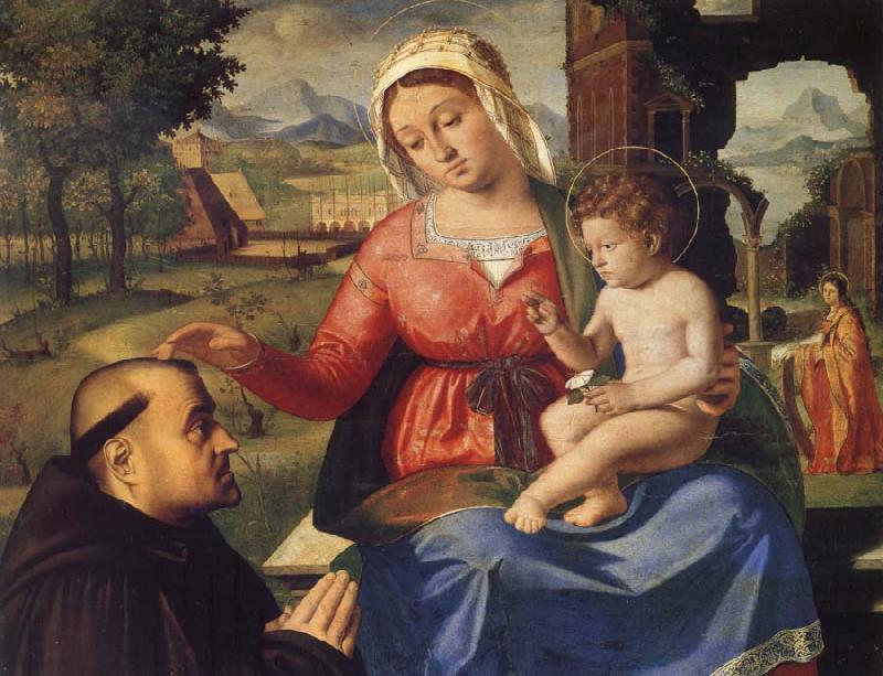 Andrea Previtali The Virgin and Child with a Donor